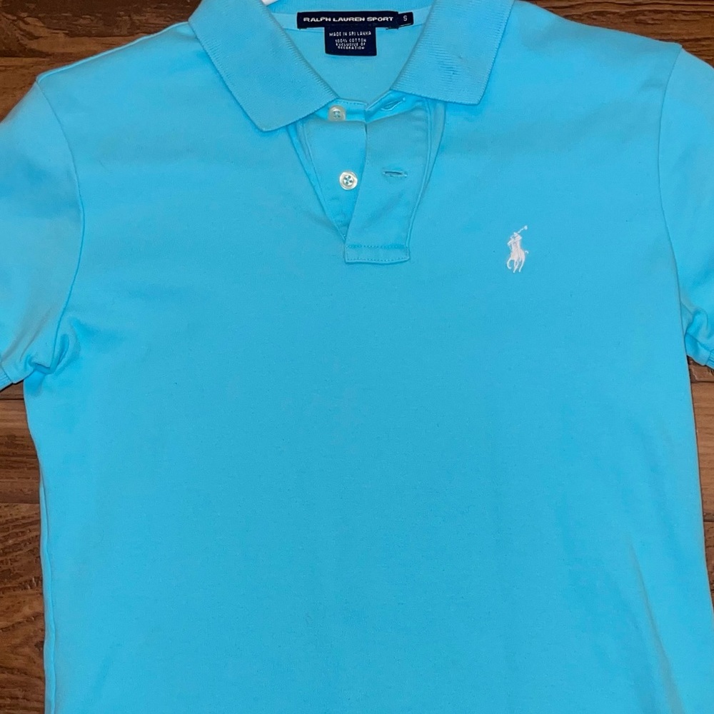 Ralph Lauren Sport collared polo short sleeve Baby Blue , Light Blue